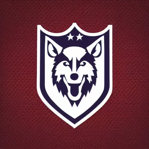 Image similar to nfl logo detailed vector wolf