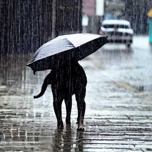 Image similar to it is raining cats and dogs