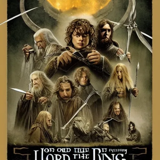 Image similar to lord of the rings in style of dieselpunk