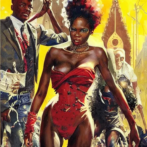 Image similar to french black royalty, painting by arthur suydam, trending on artstation, featured on deviantart, epic award winning painting