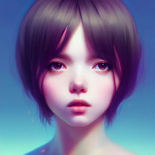 Image similar to cute girl by ross draws, point of view kissing towards the camera by ilya kuvshinov, point of view, rtx reflections, octane render 1 2 8 k, extreme high intricate details by wlop, digital anime art by tom bagshaw