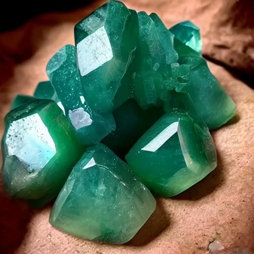 Image similar to green fluorite crystals