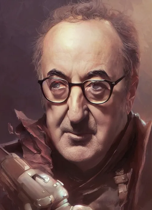 Image similar to Portrait of Peter Sellers, marvel comics, dark, intricate, highly detailed, smooth, artstation, digital illustration by Ruan Jia and Mandy Jurgens and Artgerm and Wayne Barlowe and Greg Rutkowski and Frank Frazetta