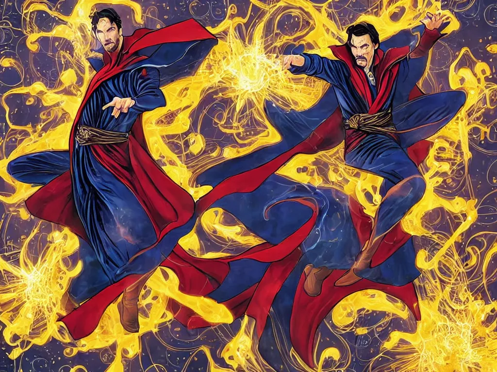 Image similar to Doctor Strange in the Multiverse of Cheese whiz