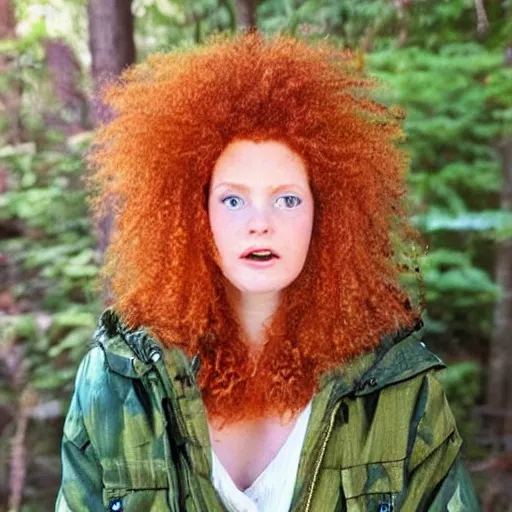 Image similar to if mother nature was a real female with ginger hair