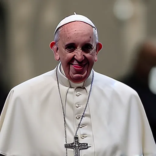 Prompt: Pope Francis winning Rupaul drag race