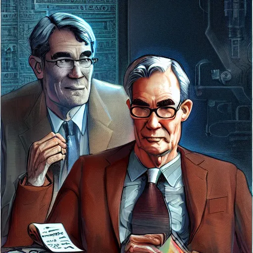 Image similar to jerome powell, money by isaac asimov and marc simonetti