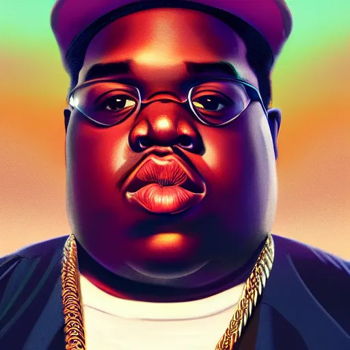 Prompt: a vintage photography of a selfie of biggie smalls, detailed illustration, octane render, god rays, intricate, epic lighting, cinematic composition, hyper realistic, 8 k resolution, unreal engine 5, by artgerm, tooth wu, dan mumford, beeple, wlop, artstation