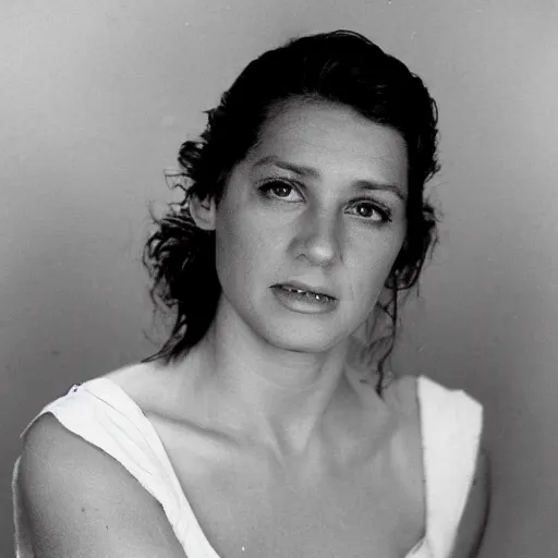 Prompt: photo of famous australian actress jessi fergus at age 3 2