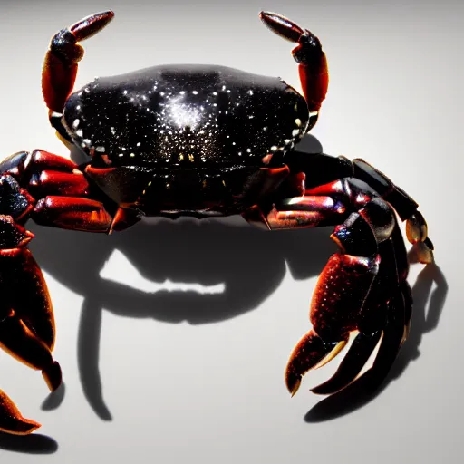 Prompt: hyperrealistic 8k unreal engine crab visits art exhibition