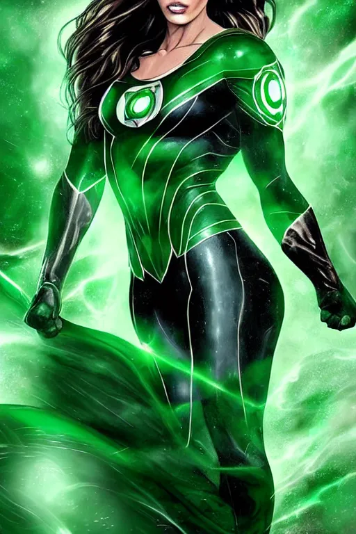 Prompt: majestic and regal portrait of megan fox female green lantern, dc universe, perfect face, beautiful, intricate, epic, elegant, fantasy, highly detailed, digital painting, hard focus, beautiful volumetric lighting, epic light, ultra detailed, by leesha hannigan, ross tran, thierry doizon, kai carpenter, ignacio fernandez rios