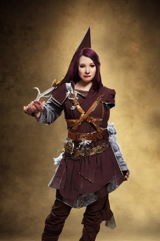 Image similar to a female DND human, high resolution film still, 8k, HDR colors, cosplay, studio lighting