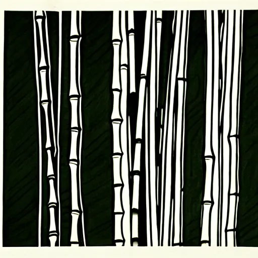 Image similar to bamboo, ink, xu wei