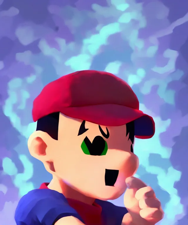 Prompt: ness from earthbound in the art style of ufotable studios, crisp 8 k line art, digital painting, artstation, concept art, matte, sharp focus, illustration