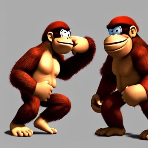 Prompt: donkey kong, photo realistic