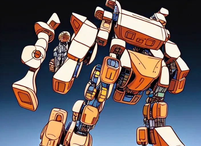 Image similar to a giant hamster shaped mecha, moebius,