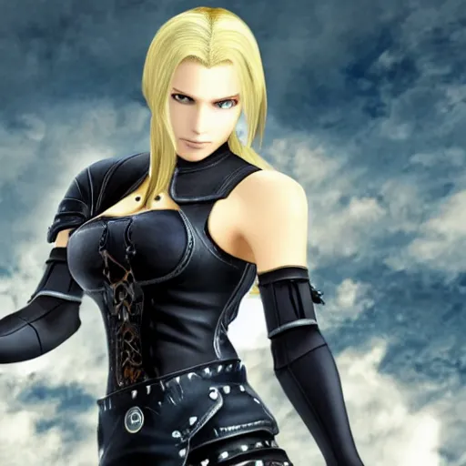 Image similar to Quistis Trepe from Final Fantasy VIII, promotional image