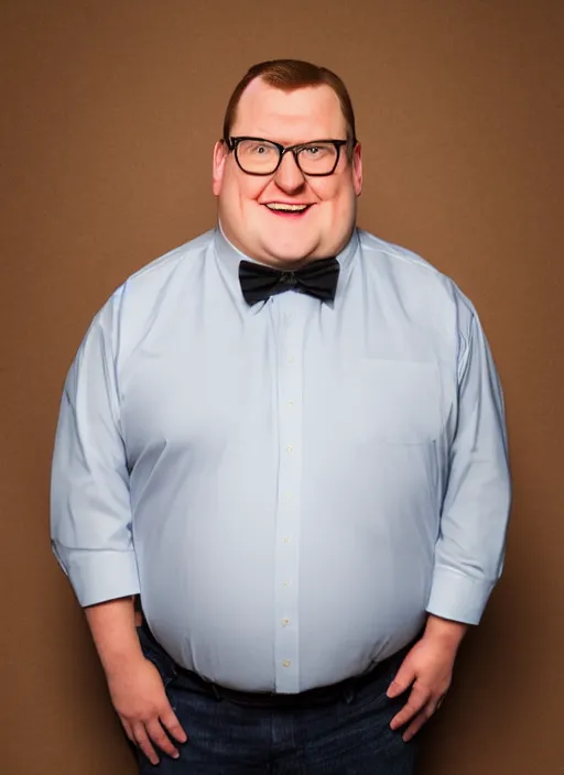 Image similar to Real life Peter Griffin, headshot, studio lighting