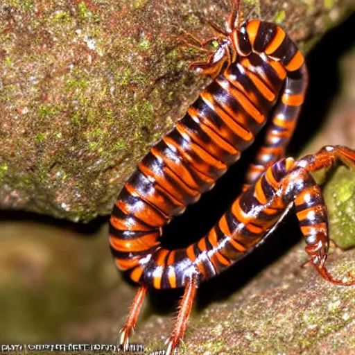 Image similar to gollum - faced centipede