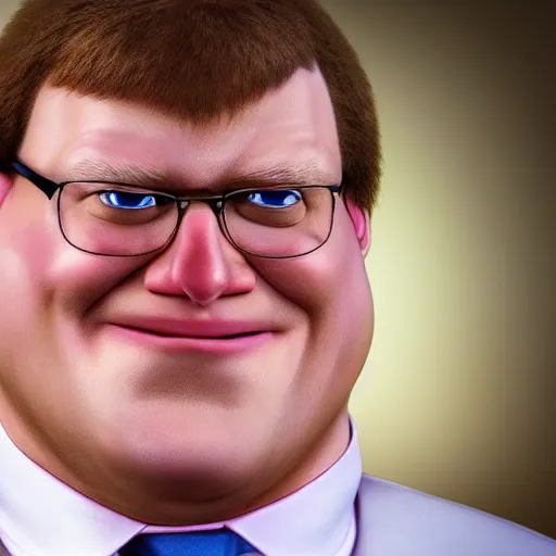 Image similar to stunning award winning hyperrealistic hdr 8 k highly detailed portrait photo of peter griffin as a real human