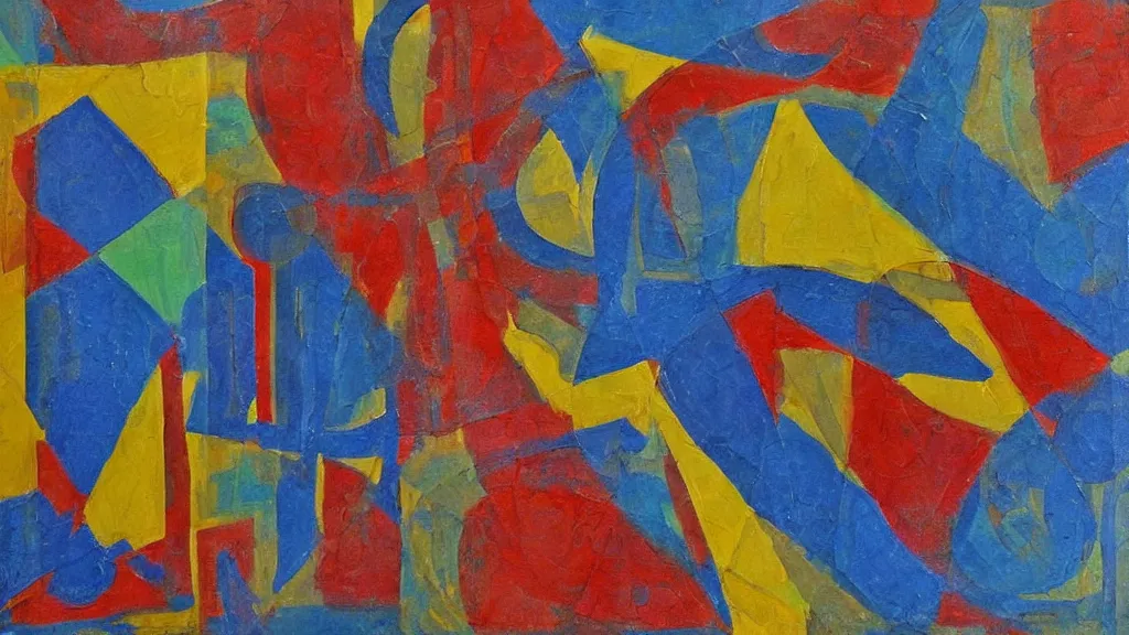 Image similar to abstract art painting geometry figures lines forms in style of jasper johns, fine details,