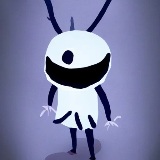 Image similar to A hollow knight boss
