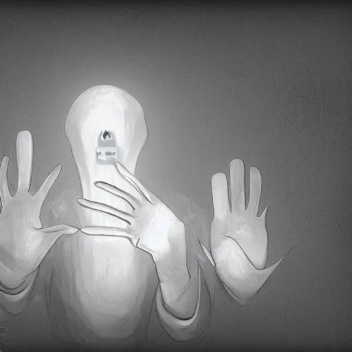 Prompt: ghost waving in televison, digital art , highly detailed , high contrast, beautiful lighting, award winning , trending on art station, photorealistic, 8k