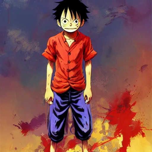 Prompt: luffy, by isaac asimov and marc simonetti