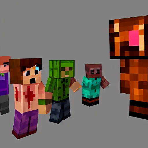 Ao Oni Cast (variations in description) Minecraft Skin