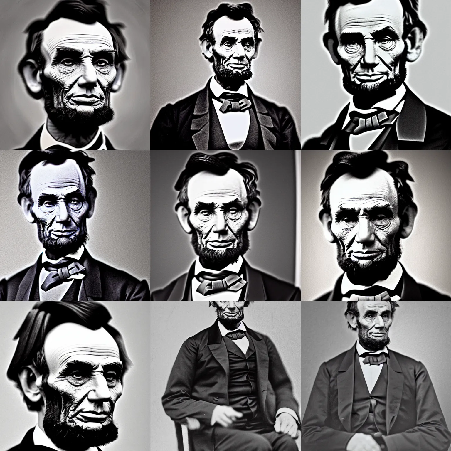 Prompt: Abraham Lincoln as an alien