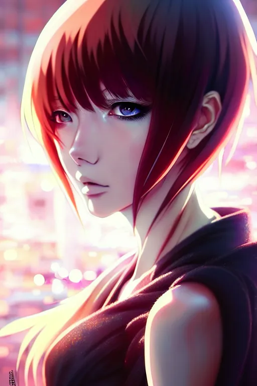 Prompt: ”ultra realistic, beautiful anime woman, modern, cyberpunk, intricate, elegant, super highly detailed, professional digital painting, artstation, concept art, smooth, sharp focus, no blur, no dof, extreme illustration, 8k resolution, beautiful, cinematic, art by artgerm and greg rutkowski and eiichiro oda”