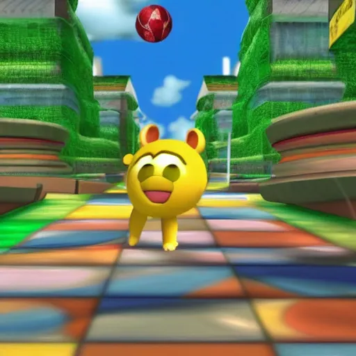 Image similar to still from super monkey ball 2