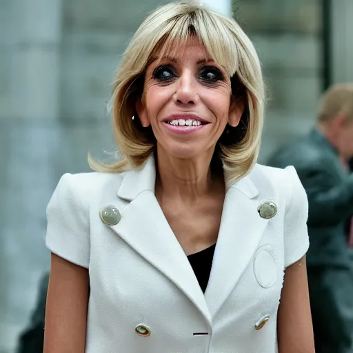 Image similar to face of beautiful young Brigitte Macron