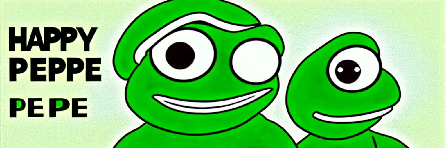 Image similar to happy pepe