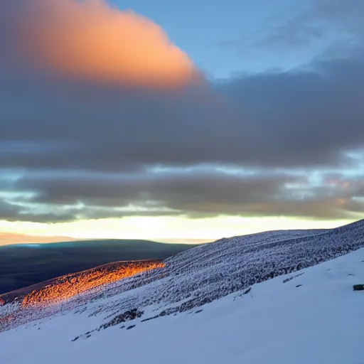 Image similar to Beautiful sunset skyline overlooking the Cairngorm plateau