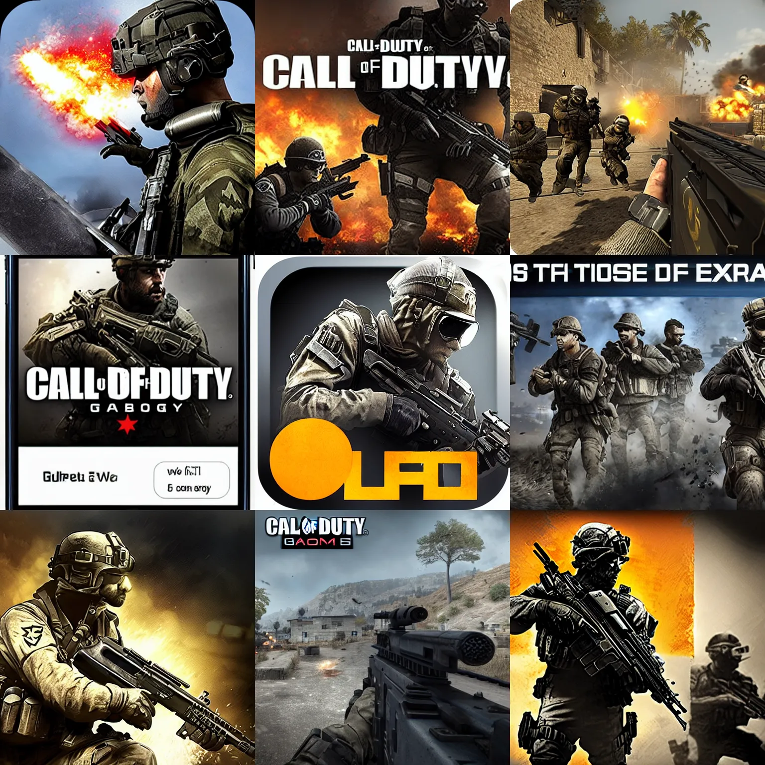 Prompt: call of duty app game AppStore