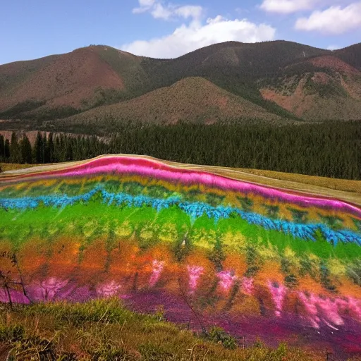 Image similar to tie dye mountain