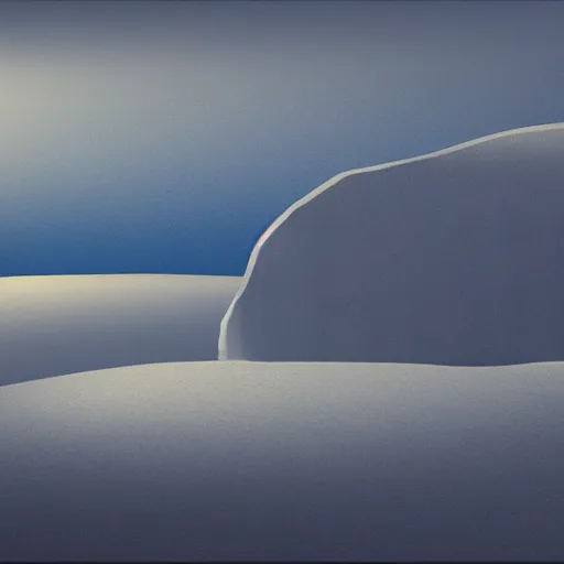 Prompt: luminist polar landscape, swiping brushwork, diffuse lighting, elegant