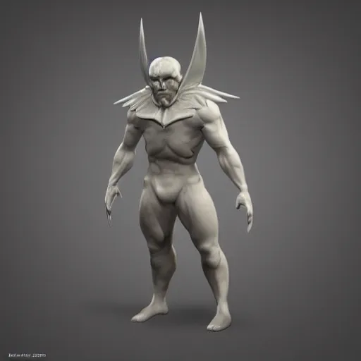 Image similar to 3 d character model of an elden ring character, white background