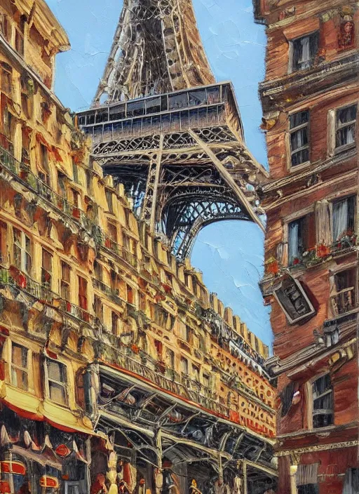 Image similar to portrait of paris, vivid, intricate, highly detailed, smooth, oil paint illustration by michel de la croix