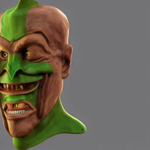 Image similar to doug mahnkes the mask, as a 3 d render, unreal engine