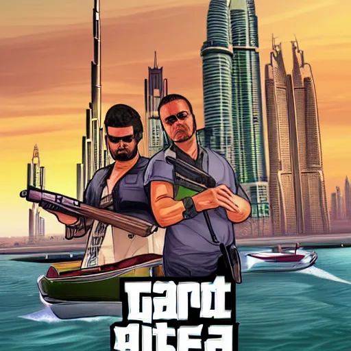 Image similar to gta : dubai, official fanart