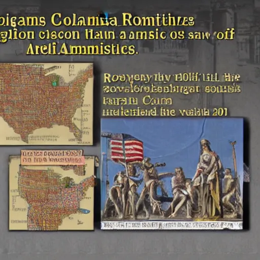 Image similar to romans colonize america