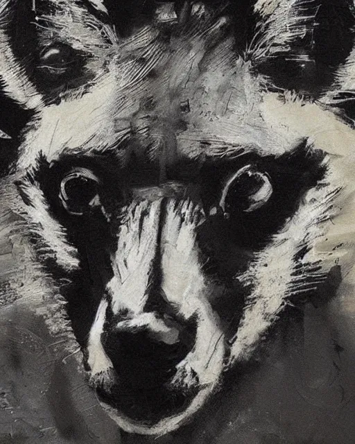 Image similar to striped hyena closeup art by guy denning,