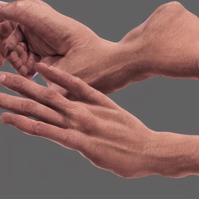 Image similar to Human's hand, photorealism, detailed, five fingers, photograph, award winner, 4k, render, unrealengine