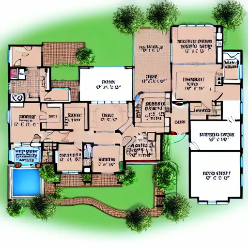 Image similar to floor plan for a house