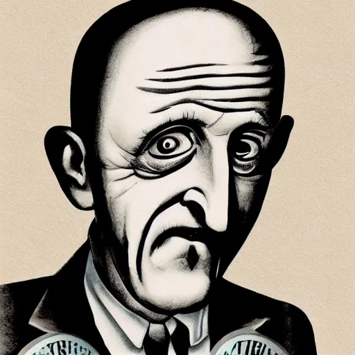 Image similar to A caricature of Mike Ehrmantraut