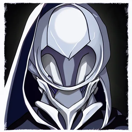 Image similar to Karthus from League of Legends, anime art style