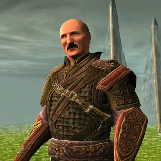 Image similar to Alexander Lukashenko in The Elder Scrolls IV: Oblivion