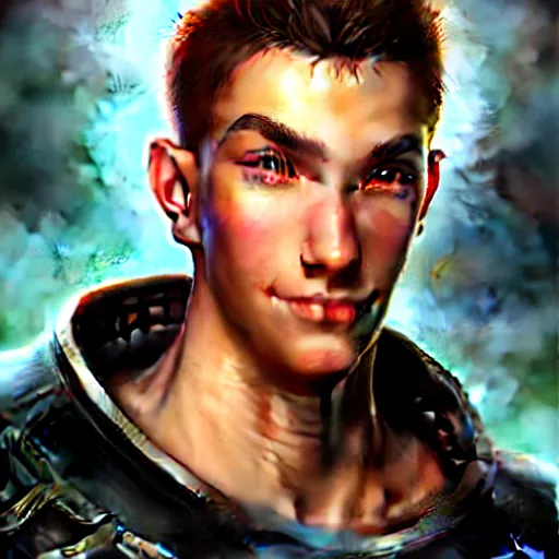 Image similar to a _ fantasy _ style _ portrait _ painting _ of _ chris _ thorndyke _ oil _ painting _ unreal _ 5 _ daz. _ rpg _ portrait _ extremely _ detailed _ artgerm _ greg _ rutkowski _ greg